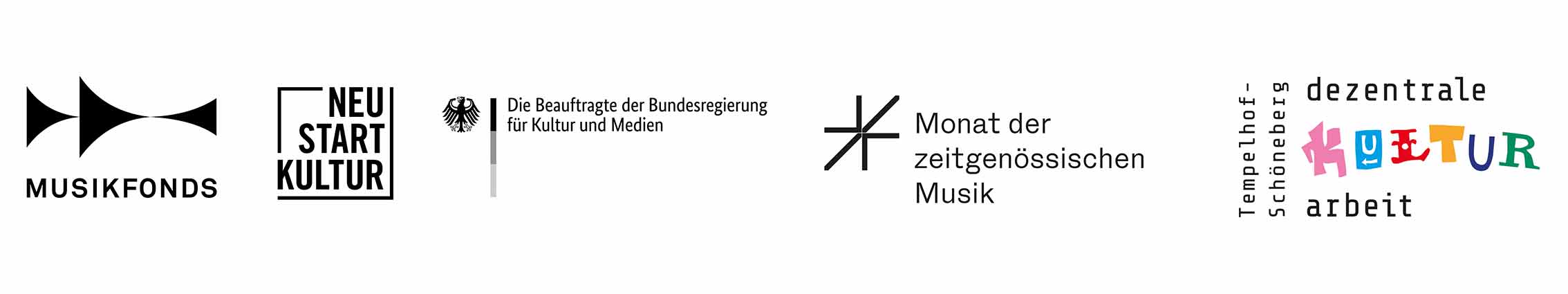 Logos der Förderer des modern art ensembles